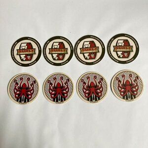 Set of 8 SURLY BREWING COMPANY Beer Coasters Octopus Minnesota MN